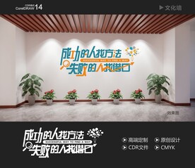 励志文化墙 