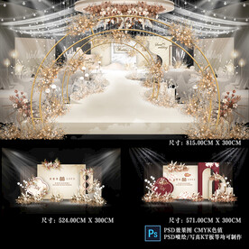 香槟色婚礼背景