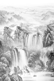 玄关水墨画