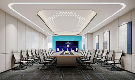 现代会议室效果图