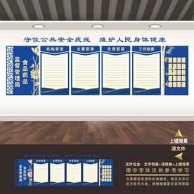 食品药品监督管理局展板文化墙