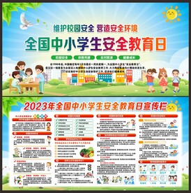 校园安全展板