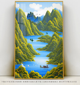 玄关水彩挂画