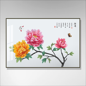 花鸟牡丹国画
