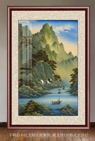 晶瓷水彩画