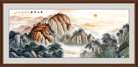 泰山风景画