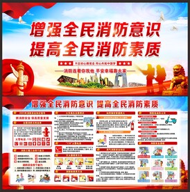 消防安全知识宣传展板