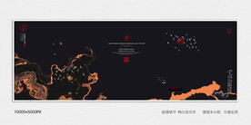 茶室水墨画