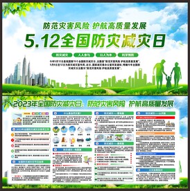 防灾减灾展板