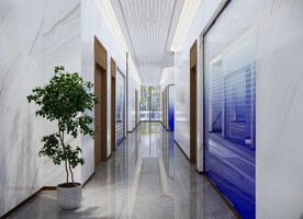 办公室过道效果图