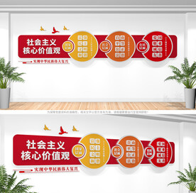 社会主义核心价值观文化墙