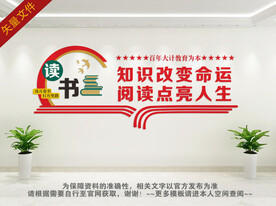 阅览室 文化墙