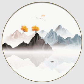 抽象山水画