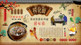 捞化面背景墙