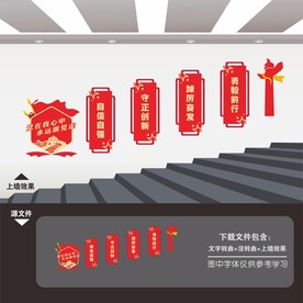 党建楼梯文化墙