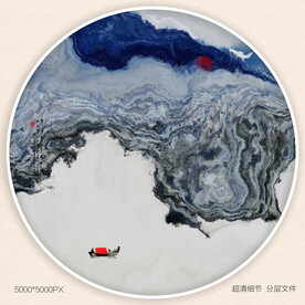 抽象水墨画