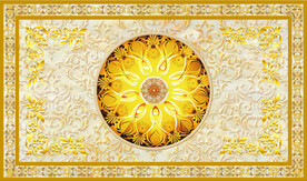 欧式黄色花纹
