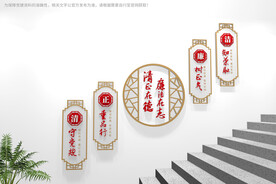 廉洁楼梯文化墙