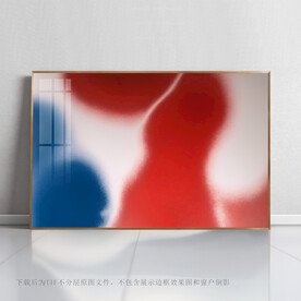 红蓝抽象底纹