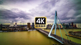 航拍跨海大桥风景