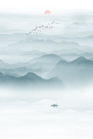 新中式山水画