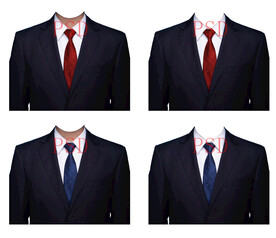 男西装领带衣服素材psd