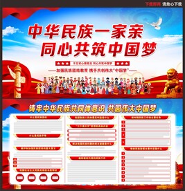 民族团结宣传栏