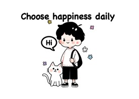 男孩与猫