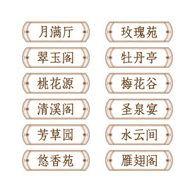 酒楼科室牌