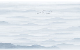 水墨山