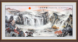 中国画山水图