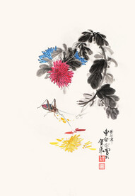 菊花小昆虫