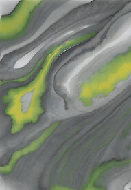 灰绿色抽象肌理画