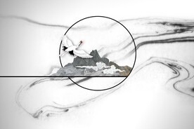 新中式意境水墨背景装饰画