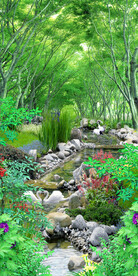 美景流水生财玄关