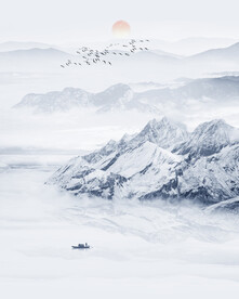 水墨山水画