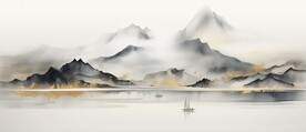 新中式意境山水画