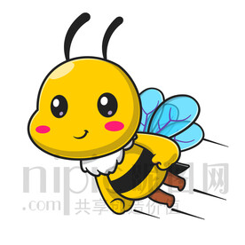 可爱卡通小蜜蜂