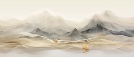 新中式国画山水装饰画