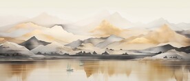新中式高档大气山水画