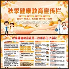 秋季健康教育宣传栏