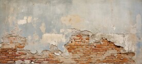 复古斑驳红砖水泥墙背景墙壁画