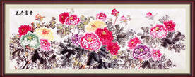国画花开富贵