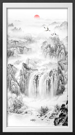 国画山水图