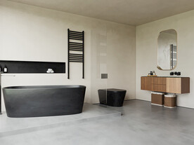 现代浴室空场景