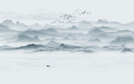 水墨山水画
