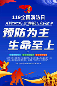 全国消防日宣传海报