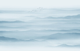 新中式水墨山水画