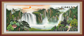 国画聚宝盆 中堂山水画