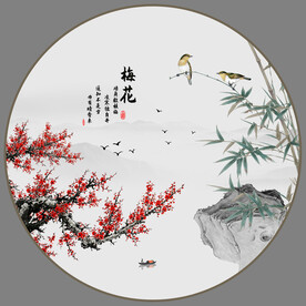 国画梅花